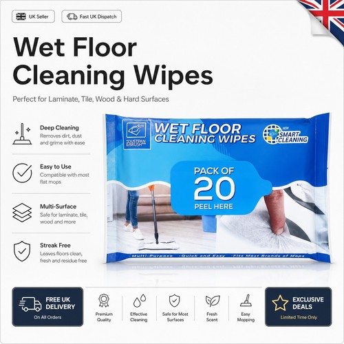 Wet floor cleaning wipes - floor,