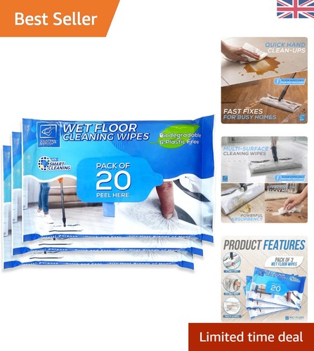 Versatile count floor wipes - versatile, 60-count