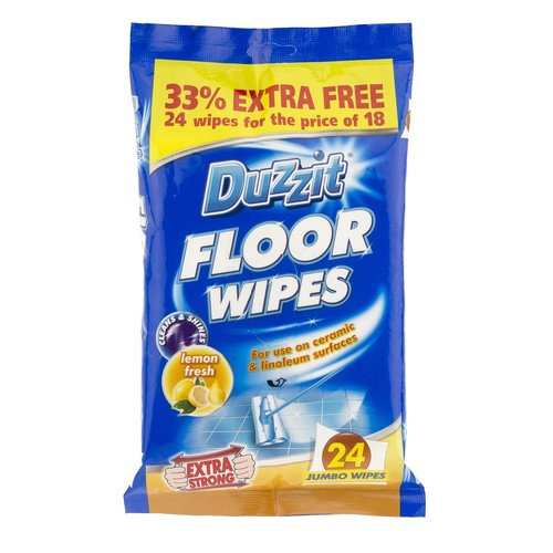 Pack duzzit floor wipes - 24,