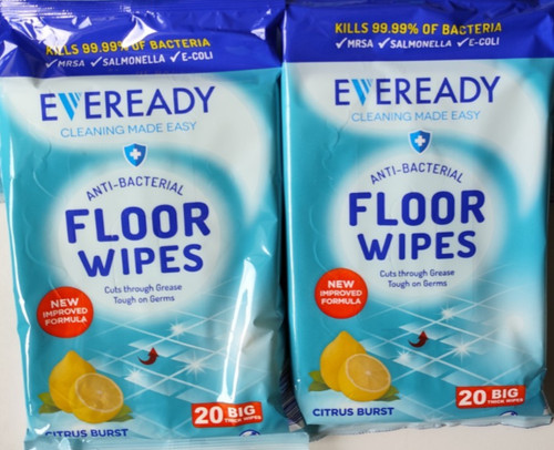 Eveready floor wipes 20 - wipes, x