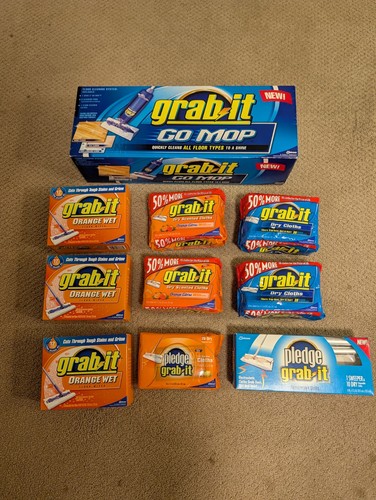 Grab mop cleaning lot - grab, +
