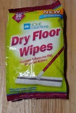 Dry floor wipes, works with