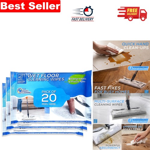Efficient floor cleaning - cleaning, wipes